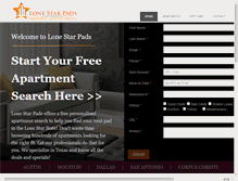 Tablet Screenshot of lonestarpads.com